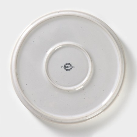 Porcelain dessert plate Magistro Urban, D = 18.2 cm, white color-3