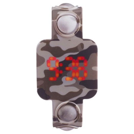 Watch of washing electronic, children's, "camouflage", strap Pop-SIT, L-25.4 cm