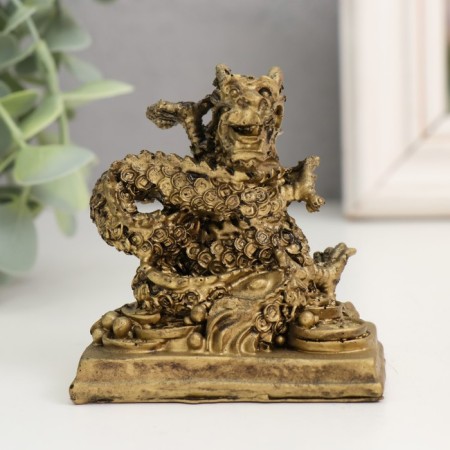 NECKE Polystone for bronze "Dragon. Monetary activation" 4.7x7x7.5 cm-3