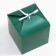 Folding emerald box, 14 x 14 x 14 cm