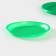 Plastic plastic disposable, d = 21 cm, green color, 12 pcs/un