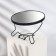 The mirror is folding-suspended, bilateral, with an increase, d mirror surface 16.2 cm, black color is black