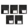 Notebook of 12 sheets in the Erichkrause "Black Pattern", UV-LK, Cover Cover Cardboard, Offset Bloc, Mix
