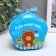 Piggy bank Metal Flower "Animal" mix 7.2x9.5x9.5 cm