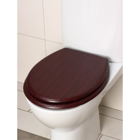 The toilet seat with the lid "Natural tree", 45 × 35 cm, color nut-11