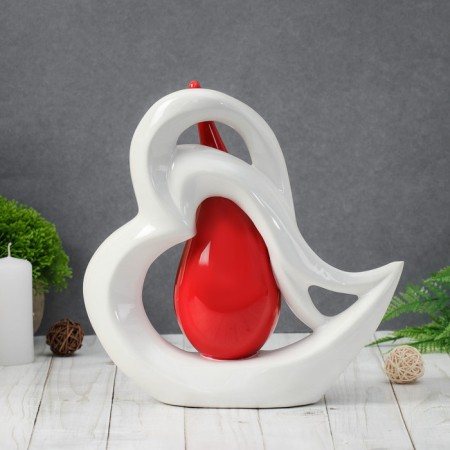 VAZ Coramics Table "drop" heart, 24x24.5 cm, mix-3