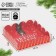 Box for confectionery products with PVC lid "Retro", 13 x 13 x 3 cm, new year