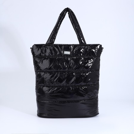 Luggage bag, external pocket, long belt, black color