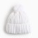 Female Winter hat, white color, size 56-60