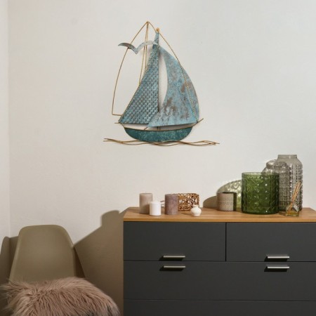 Wall metal decor "Sails" 36x3.8x40 cm