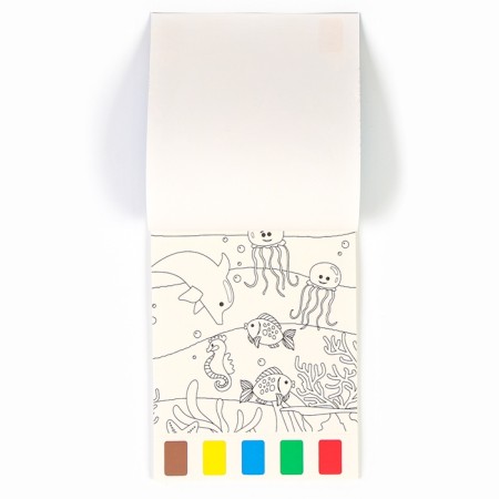 Water coloring + brush, species mix-2