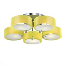 Ceiling EVOLUCE lamp. SL483.092.05. Foresta. 5x60 watts, E27, 72x72x20 cm, chromium color