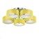 Ceiling EVOLUCE lamp. SL483.092.05. Foresta. 5x60 watts, E27, 72x72x20 cm, chromium color