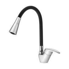 Santek Mavis kitchen mixer, flexible 2-regime surplus, chrome