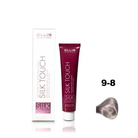 Hair dye OLLIN Professional Silk Touch, non -zammiach, tone 9/8 Blond Pearl
