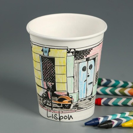 City "Cities", for hot drinks 250 ml, diameter 80 mm-4