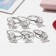 Children's ring "chosen" cube, white color in silver, dimensionless