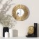 Wall mirror "Rays", D mirror surface 12 cm, color "aged gold"