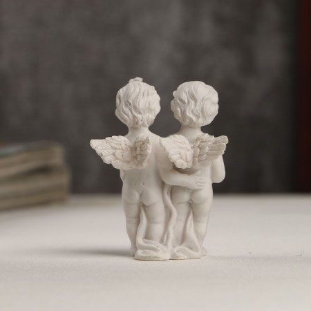 Polystone souvenir "Snow -white angels with the book" 5.7x4.4x3.3 cm-2