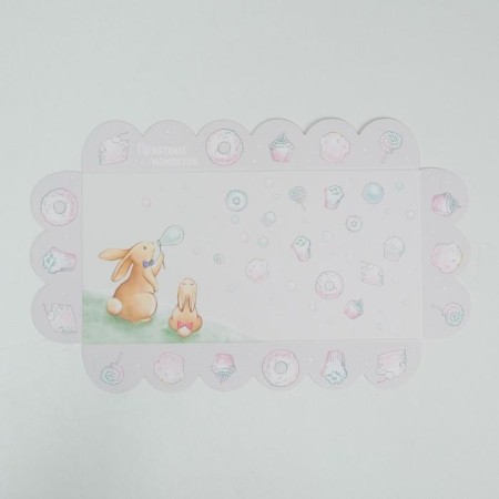 Cookie box, confectionery packaging with PVC lid, “pleasant moments”, 21 x 10.5 x 3 cm-3
