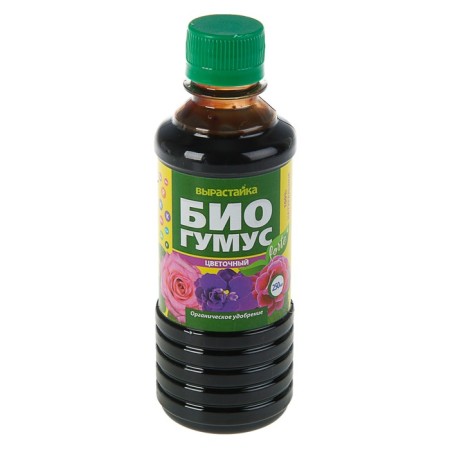 Fertilizer "growing" biohumus for indoor and garden colors, 0.25 liters