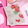 Fabric face mask with strawberries, moisturizing