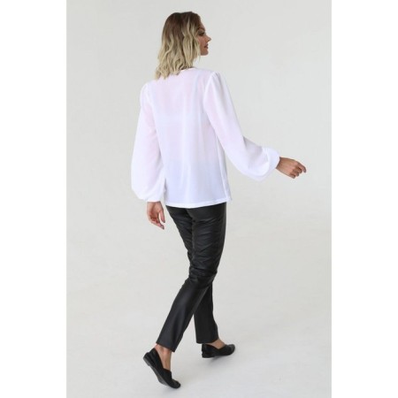 Women's blouse with a deep neckline, size 50-4