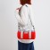 Youth bag with zipper, red color
