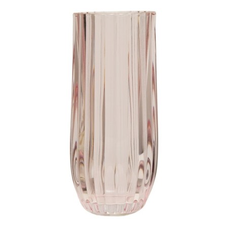 Decorative vase made of embossed glass, 105 × 105 × 235 mm, flood color-3