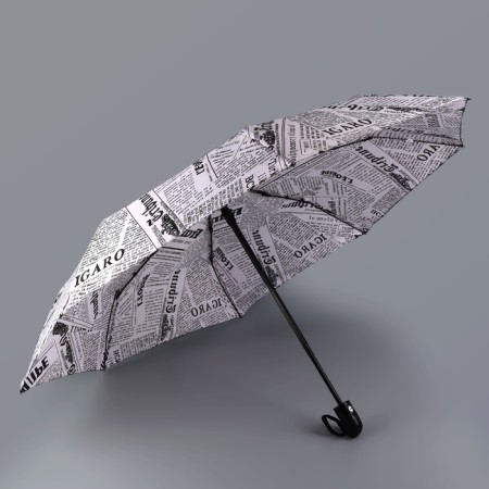 Automatic “inscriptions” umbrella, Eponge, 3 additions, 8 knitting needles, r = 48 cm, color mix-2