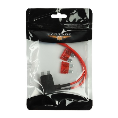 Double extension cord, standard 10A, wire 15 cm-2