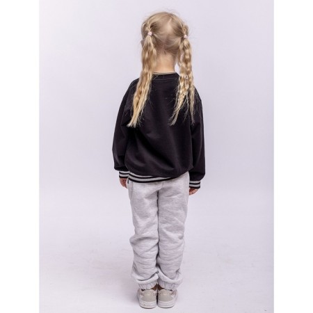 Sweatshirt for girls, height 98 cm, black color-3