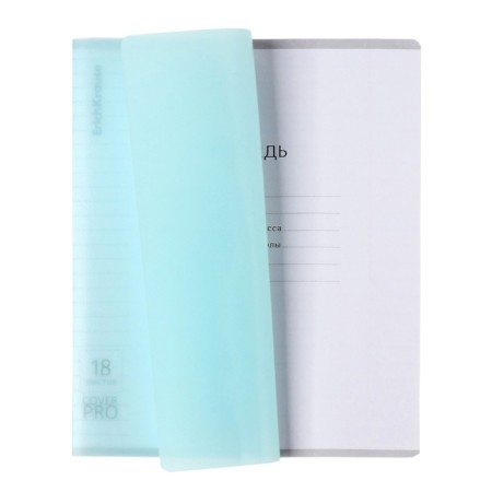A notebook of 18 sheets in the Erichkrause line "Coverprio Pastel Classic", a plastic cover, an offset block 100% whiteness, mint-6