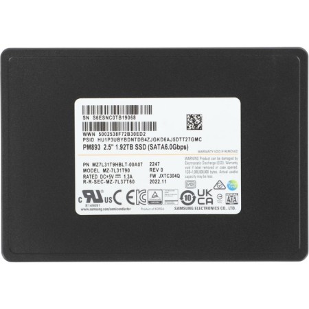 SSD Samsung Sata III 1920GB MZ7L31T9HBLT-100A07 PM893 2.5 "1 DWPD OEM-4