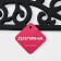 Rug The Hard Patriotic Dolyana "WelCome. Monogram ", 45 × 75 cm, black color