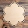 Holler blank "Flower Six petals", bottom plywood 3 mm, 26 cm, d = 10mm