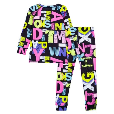 Thermal complex for girls: trousers, sweatshirt, height 98 cm-4