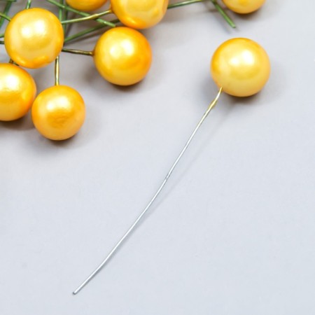 Stamens for flowers "Ball pearl-yellow" d = 1.2 cm 6x1.2x1.2 cm