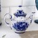 Custard kettle "Bud", small, 18x14.5x9.5 cm gzhel