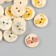 Buttons wood for creativity 2 punctures "cats" set of 40 pcs 1.5x1.5x0.4 cm