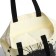 Bag Schoper without fastening, from textiles, beige color