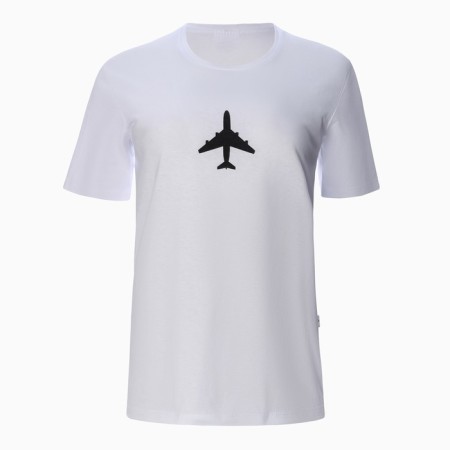 T -shirt Women's "Airplane", white color, size 46-4