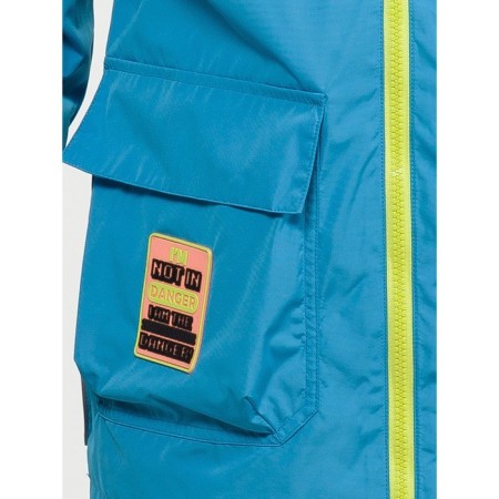 Windbreaker for boys, height 122 cm, blue color-5