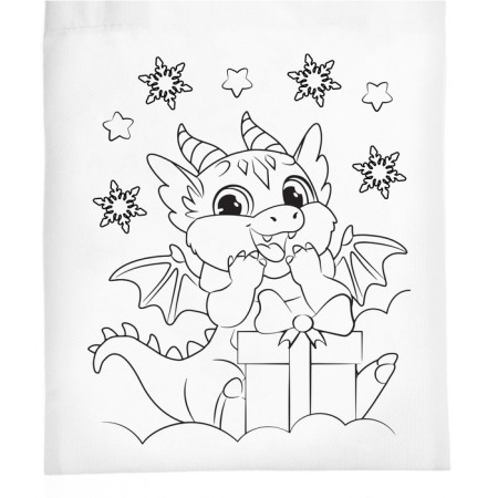 Shopper bag, coloring "Dragon. New Year"-2