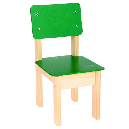 Children's chair No. 1 (n = 220) (p), color green varnish