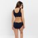 Female set (top, panties) Dark blue color, size 42-44