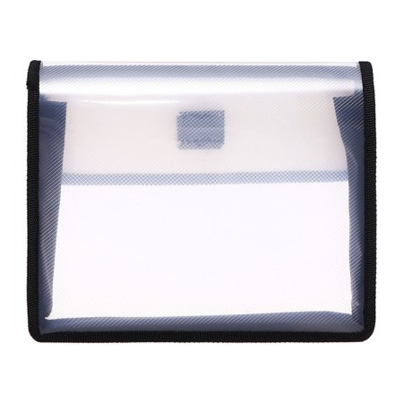A5 notebook folder (230 x 190 x 50 mm), with Velcro valve, plastic/textiles, calligrata, "panda"-2