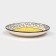 Ceramic plate "Persia", 19 cm, flat, yellow, 1 variety, Iran