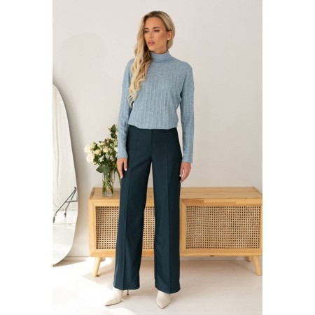 Female trousers, size 58, green color 60620