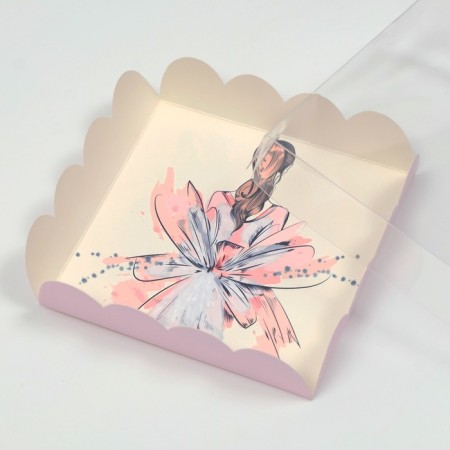 Cookie box, "romance", 12 x 12 x 3 cm-2